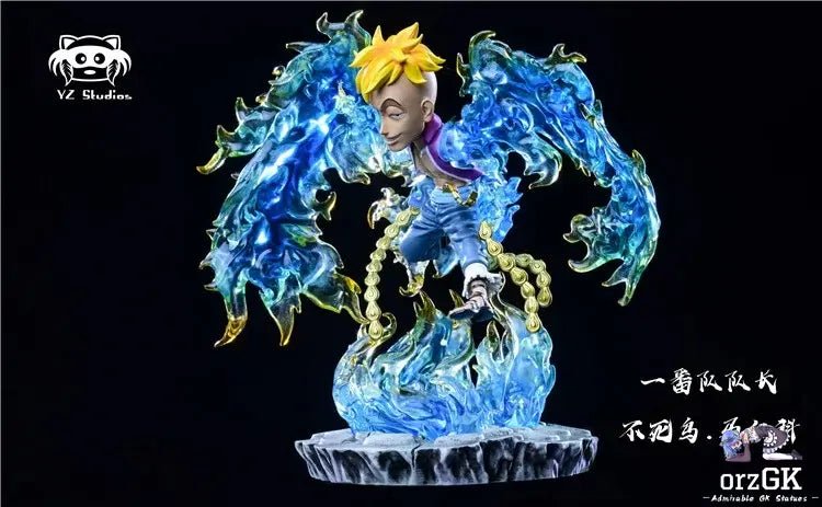 Yz Studio - One Piece Whitebeard Pirates 1st Division Commander Marco resin statue Navy Toys anime figure