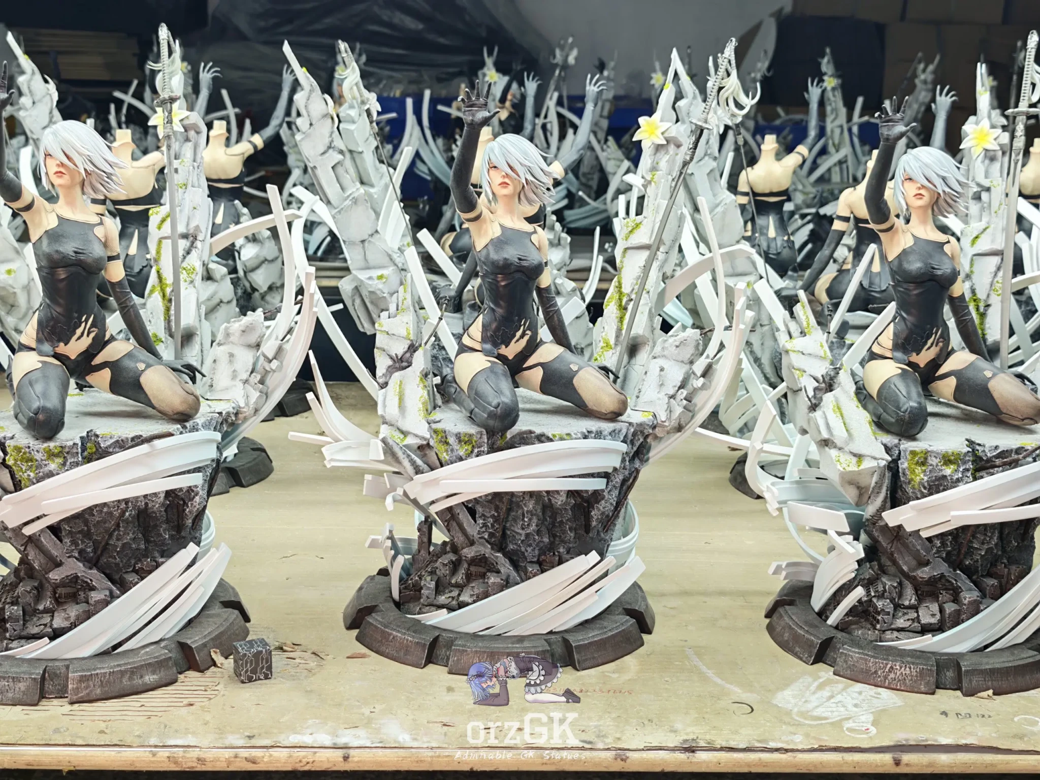 YorHa Studio - NieR:Automata YorHa Observation Report Council of Humanity Chapter 1 Ending C A2 resin statue Navy Toys anime figure