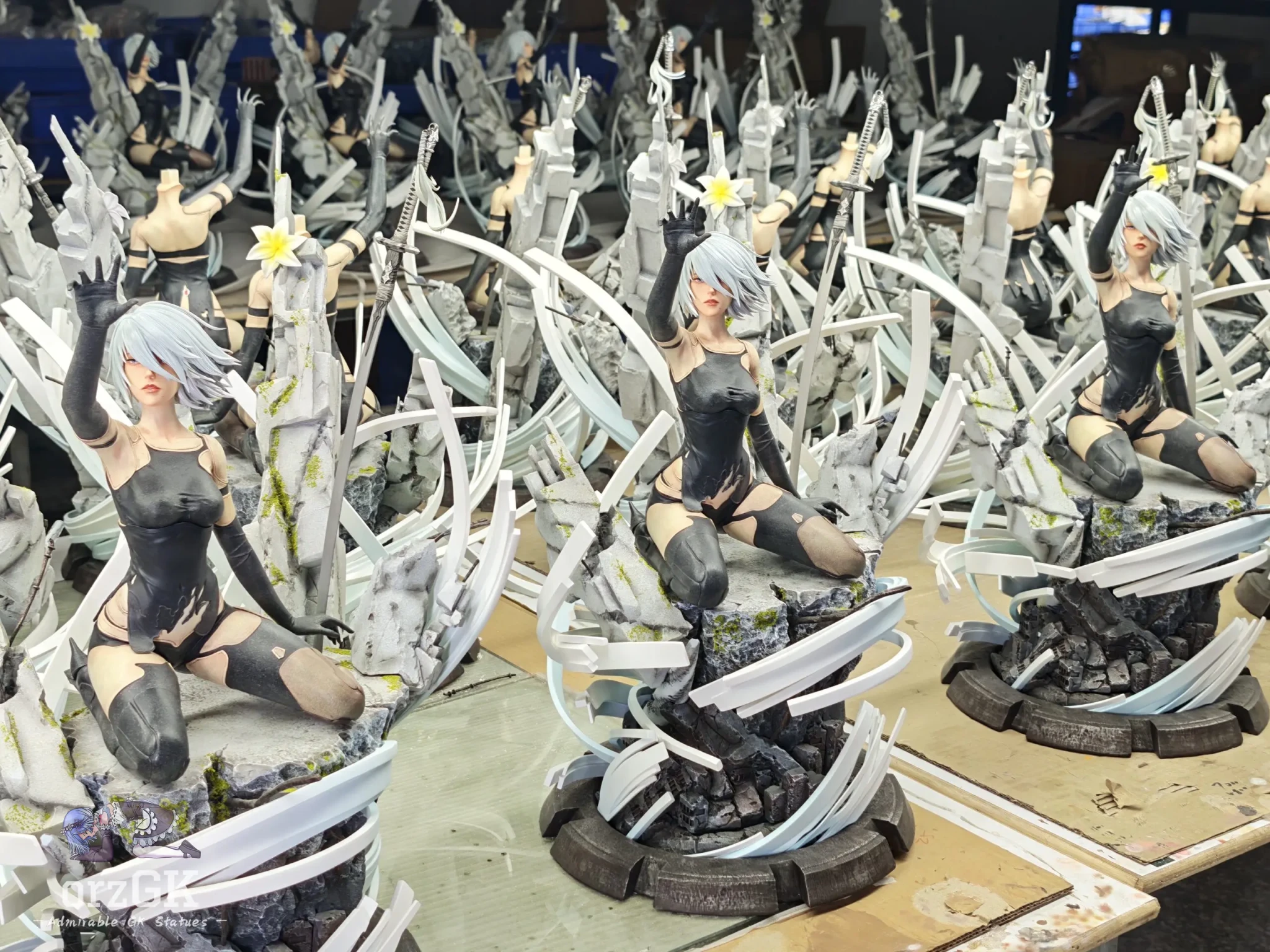 YorHa Studio - NieR:Automata YorHa Observation Report Council of Humanity Chapter 1 Ending C A2 resin statue Navy Toys anime figure