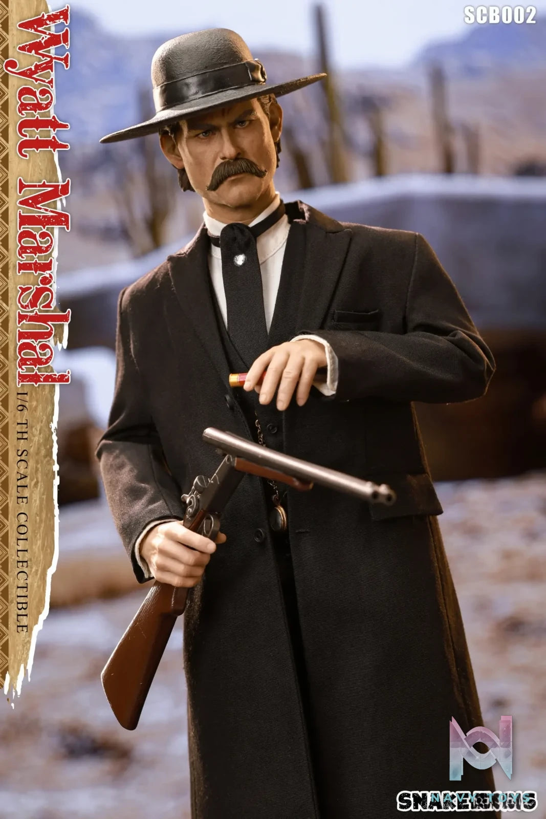 SNAKE TOYS Studio – 1/6 Collectible Figure Classic Series Western Cowboy TOMBSTONE Wyatt Marshal Deluxe Edition SCB02 (Licensed)