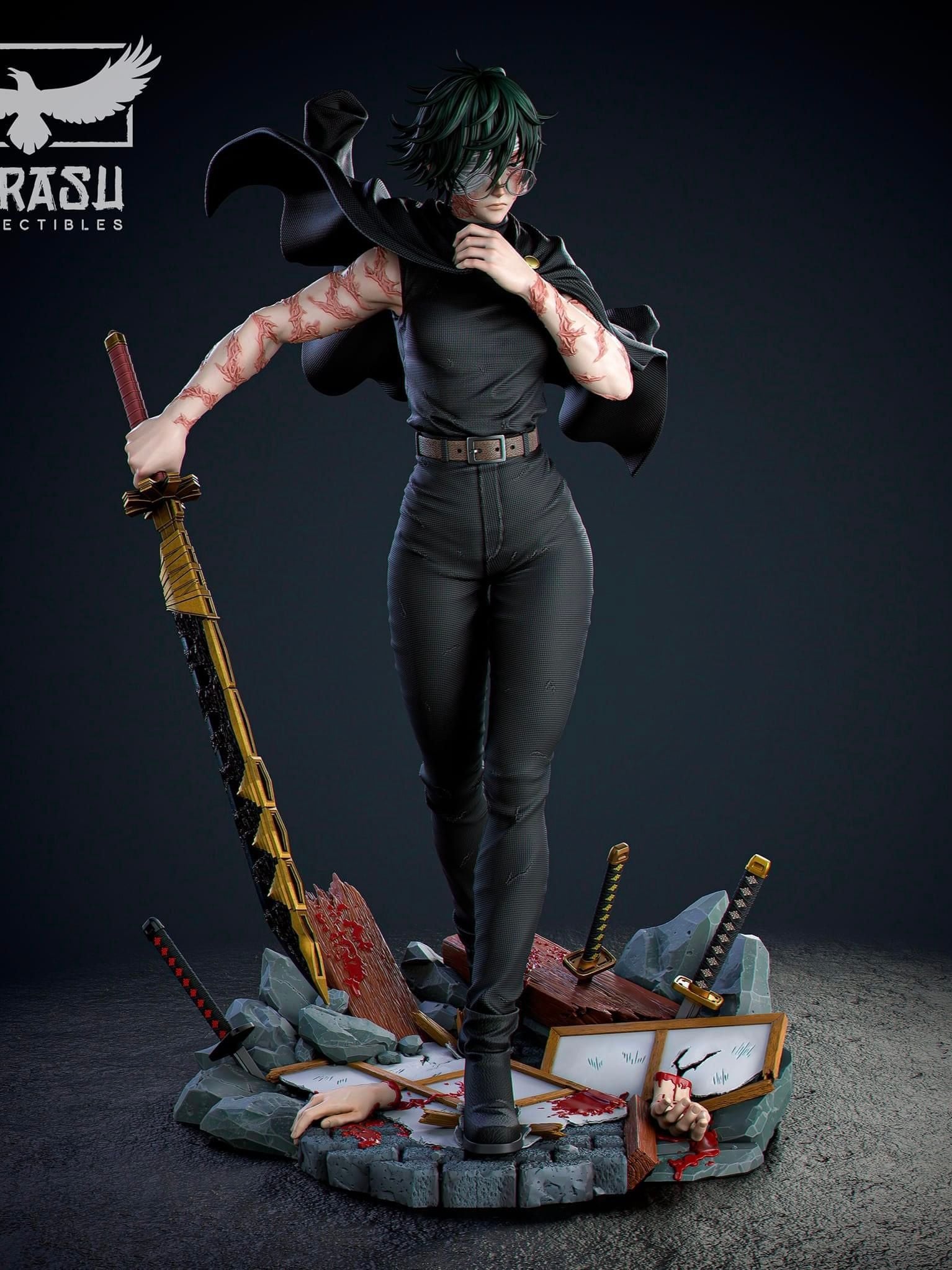 Zenin Maki - Jujutsu Kaisen - Karasu Studio resin statue Karasu Studio anime figure