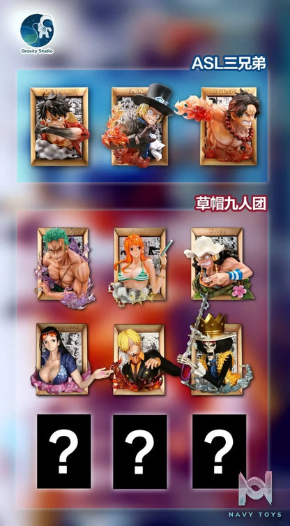 Gravity Studio – One Piece Sanji Robin Brook 3D Photo Frame