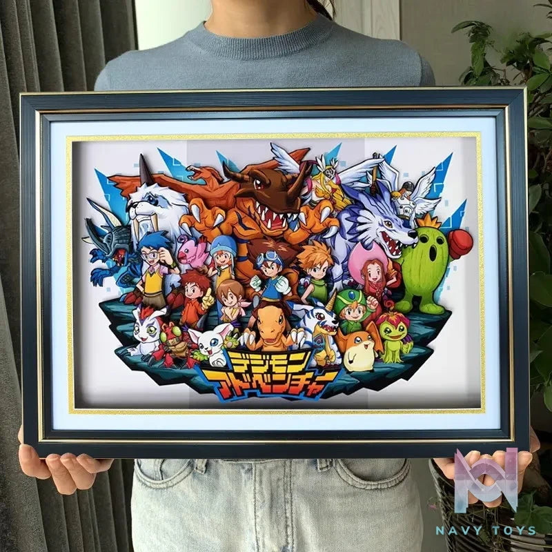 KALA HOME Studio – Digimon Multiple Characters #04 3D Decorative Painting Digimon