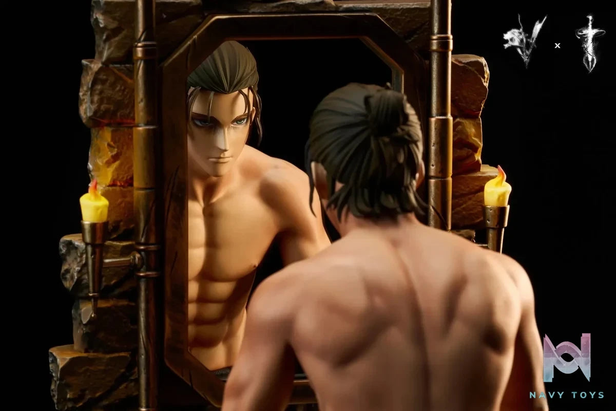 Coordinate Studio & Damocles Studio - Attack On Titan Famous Scene Series Mirror Eren resin statue Navy Toys anime figure