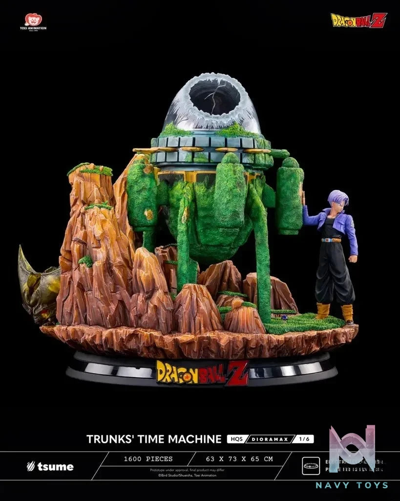 Tsume Studio - Dragon Ball TRUNKS' TIME MACHINE HQS Dioramax 1/6 Scale Statue (Licensed) resin statue Navy Toys anime figure