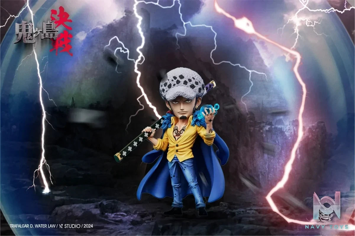 Yz Studio - One Piece Onigashima Decisive Battle Series 18 Trafalgar D. Water Law resin statue Navy Toys anime figure