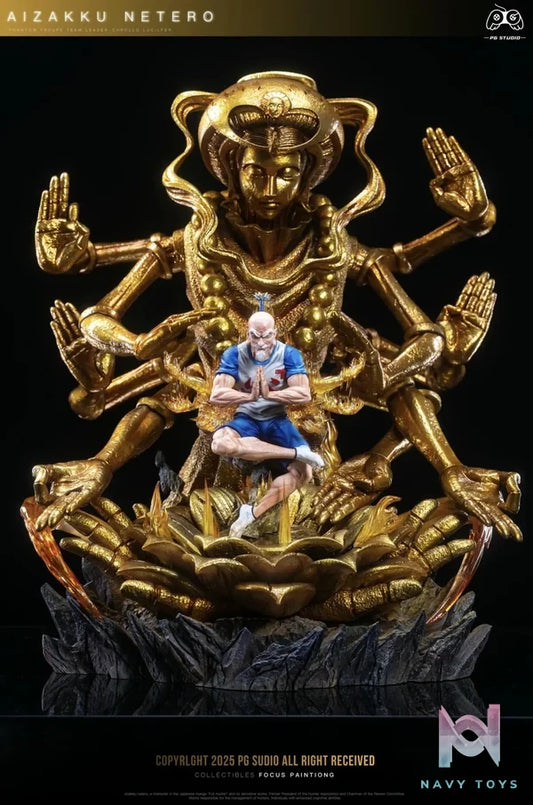 PG Studio - Hunter x Hunter Hyakushiki Kannon Chairman Netero resin statue Navy Toys anime figure