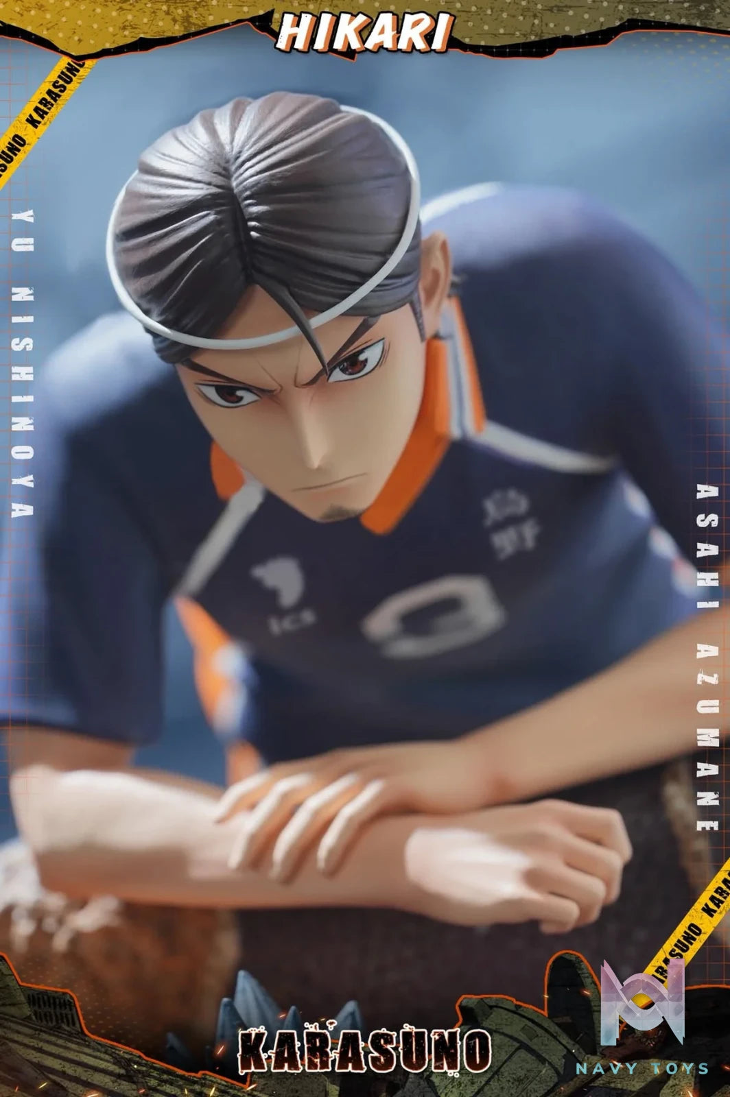 Yu Nishinoya & Ashahi resin statue HIKARI Studio anime figure