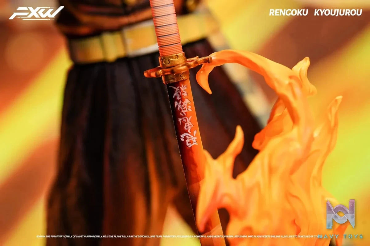 FXW Studio - Demon Slayer Nine Hashira Series Flame Hashira Rengoku Kyojuro resin statue Navy Toys anime figure