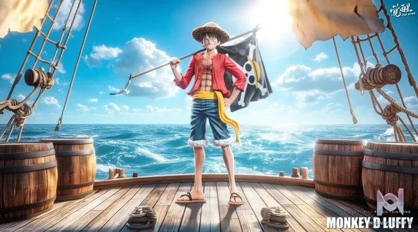 JUE XING Studio - One Piece Luffy Carrying the Flag resin statue Navy Toys anime figure