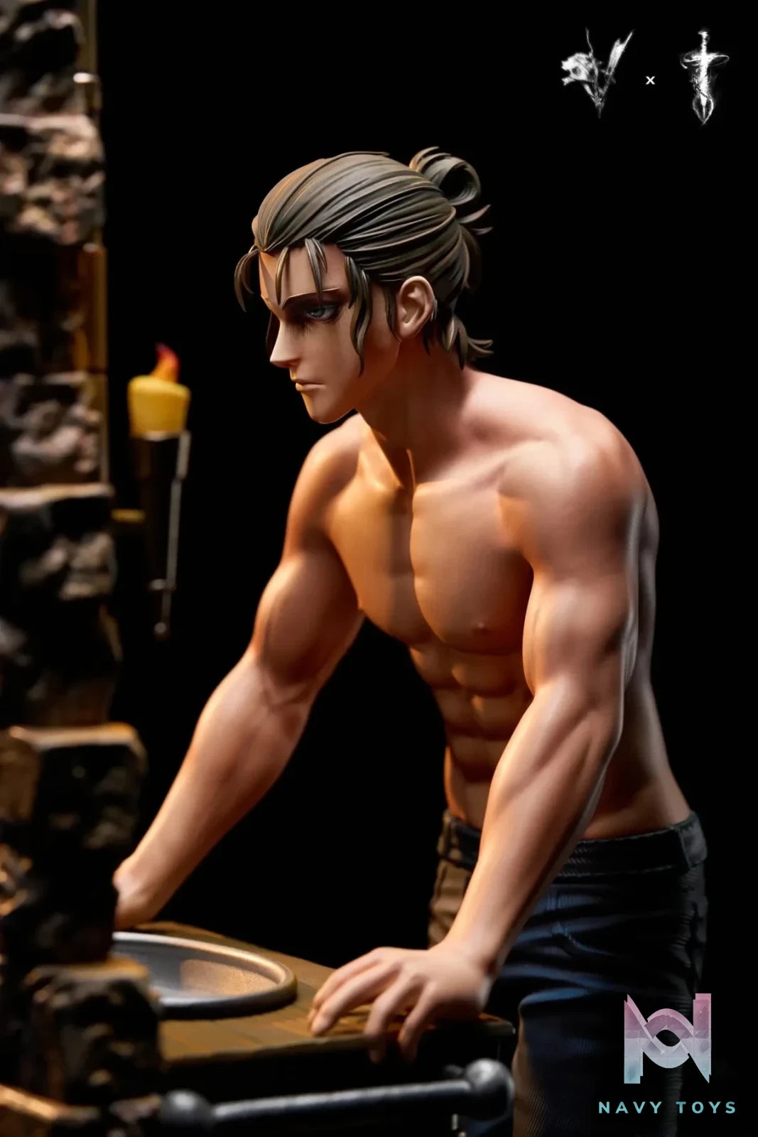 Coordinate Studio & Damocles Studio - Attack On Titan Famous Scene Series Mirror Eren resin statue Navy Toys anime figure