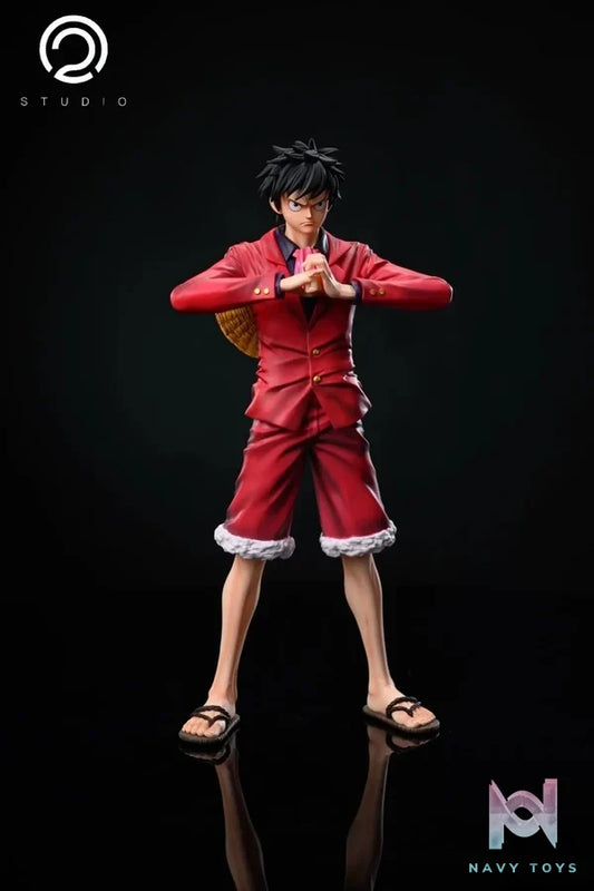C2 Studio - One Piece POP Luffy series clothing resin statue Navy Toys anime figure