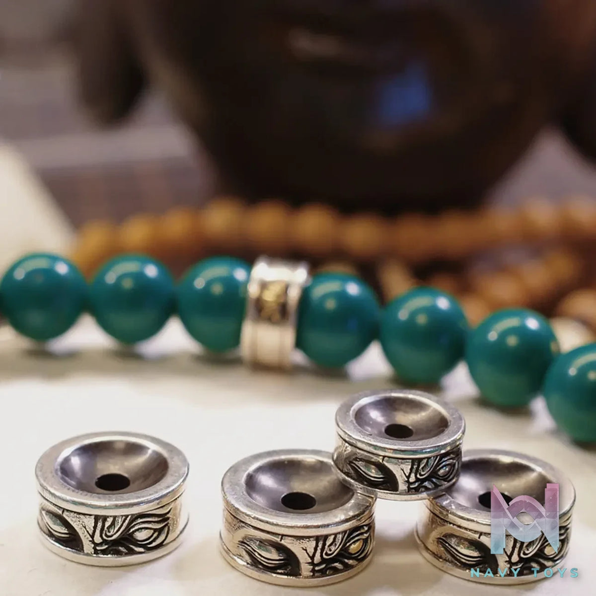 Raven Studio (silver jewelry) – Original Exclusive “Rebirth” Buddha Eye Spacer Bead Original