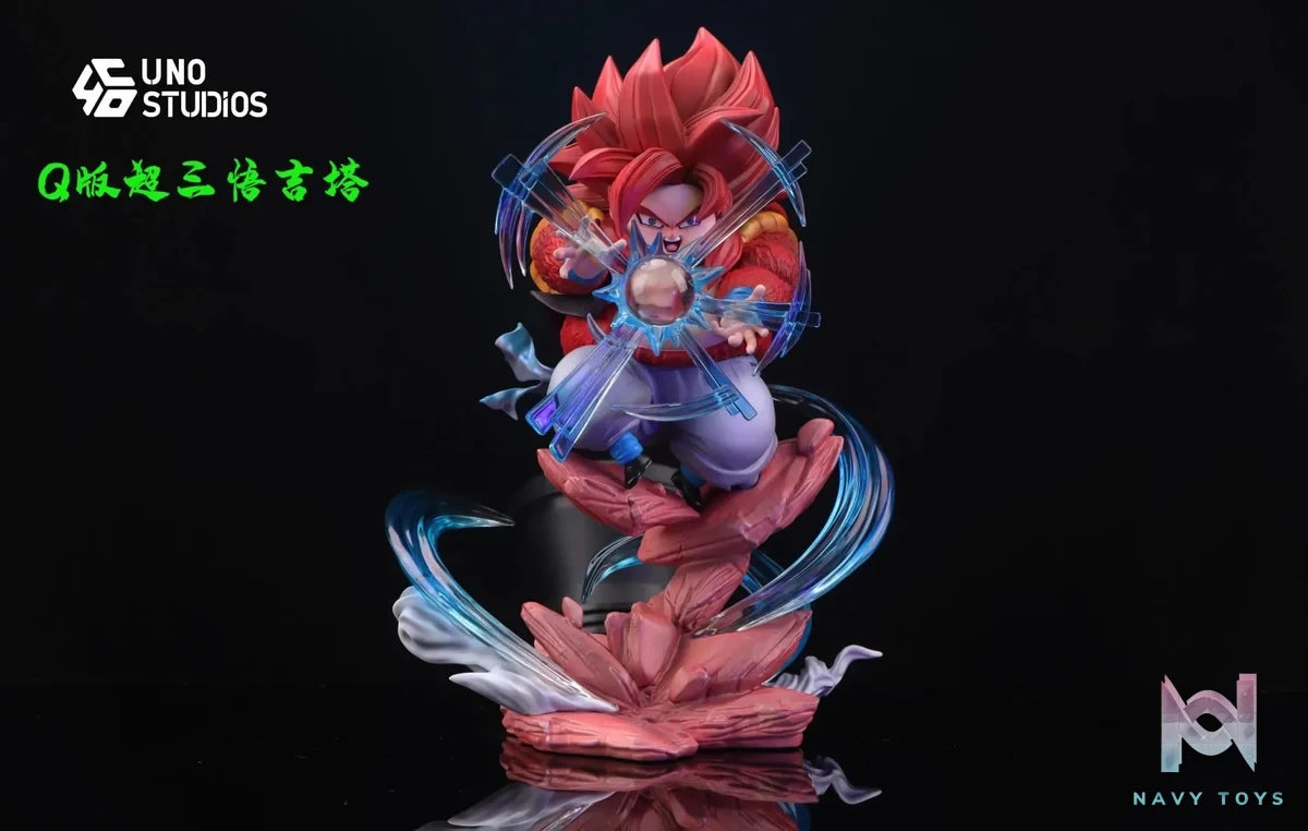 UNO Studio - Dragon Ball Fat Goku Series Gogeta resin statue Navy Toys anime figure