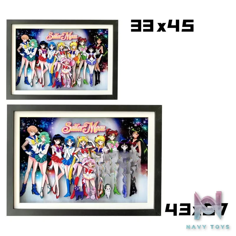 KALA HOME Studio – Sailor Moon Multiple Characters #01 3D Decorative Painting Sailor Moon