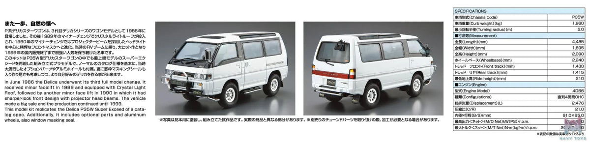 AOSHIMA – 1/24 Scale Car Model #2 (Licensed)