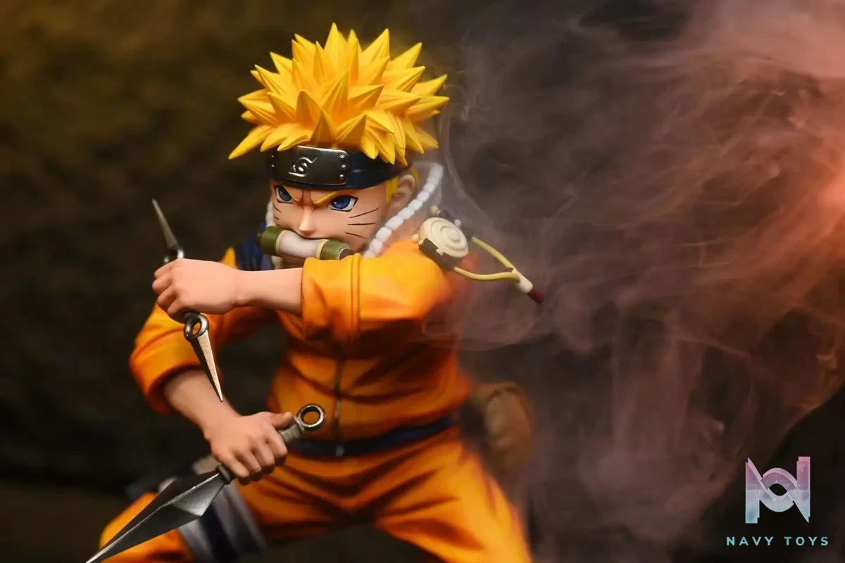 ZHEN YI Studio - Naruto Childhood Series 1 Uzumaki Naruto resin statue Navy Toys anime figure
