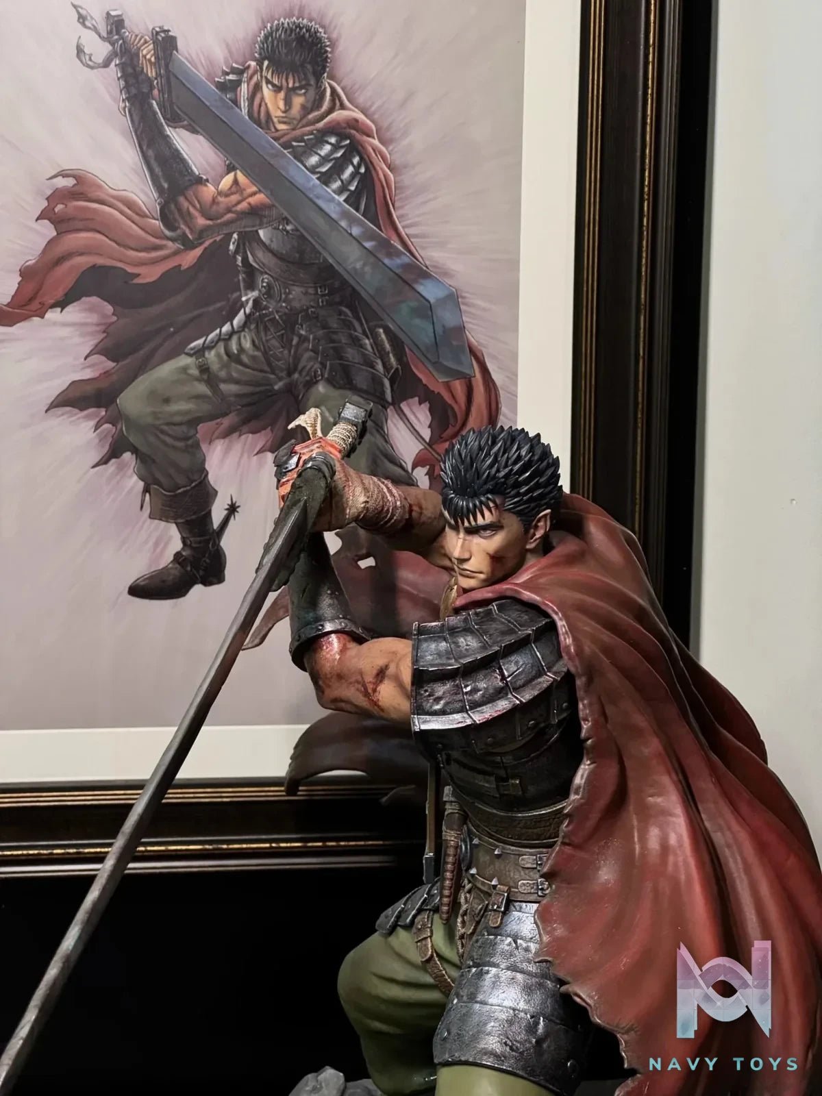 Guts - Berserk 2 Golden Age Chapter Guardian - BIHS Studio resin statue Navy Toys anime figure