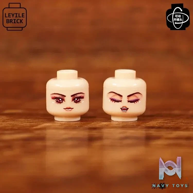 LEYILEBRICK Studio – Cute Girl Posable Head #04 Original