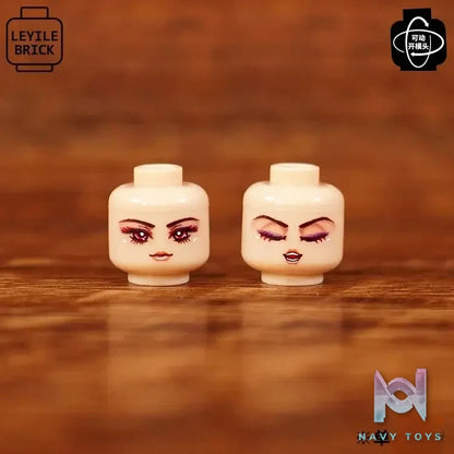 LEYILEBRICK Studio – Cute Girl Posable Head #04 Original