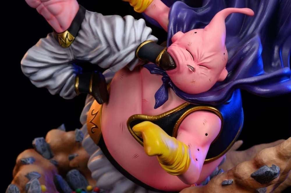 Fat Buu vs Little Buu resin statue NOAH Studio anime figure