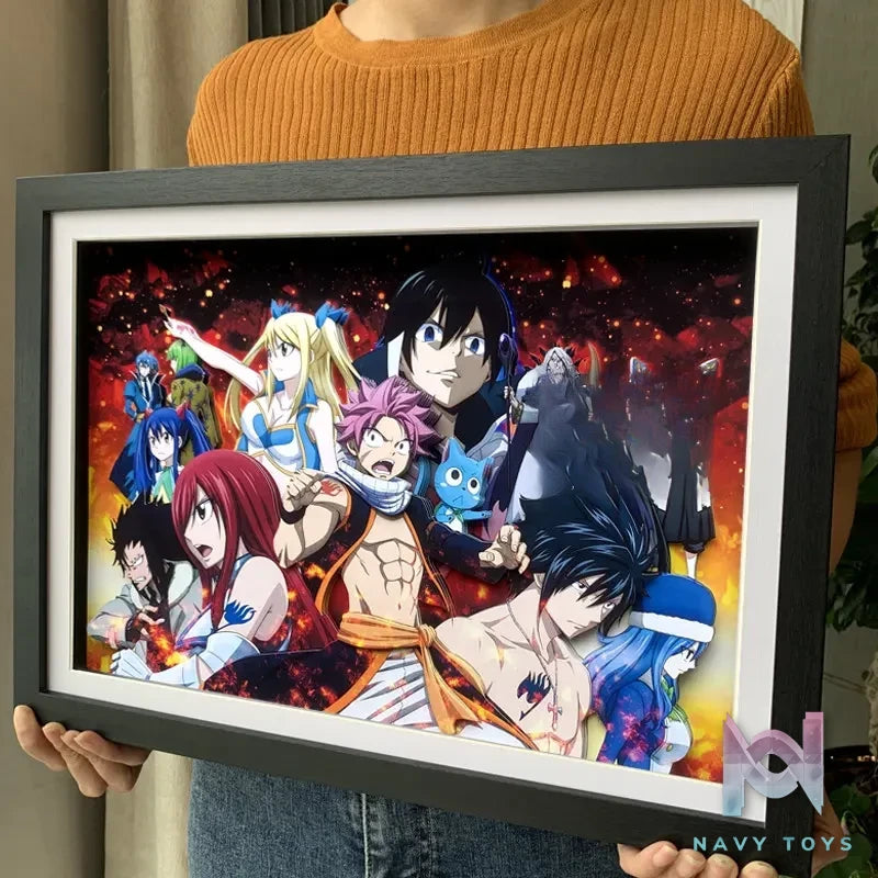 KALA HOME Studio – Fairy Tail Multiple Characters #02 3D Decorative Painting Fairy Tail