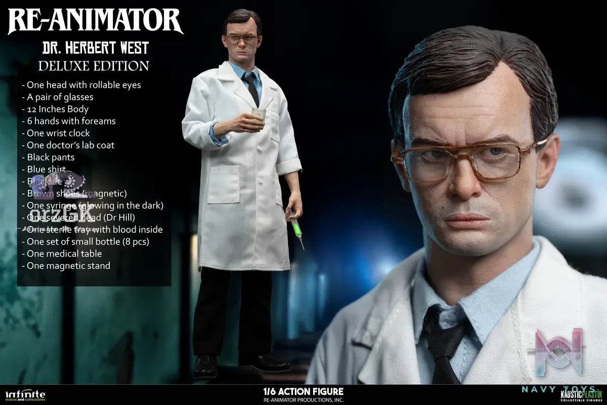 Infinite Statue – RE-ANIMATOR DOCTOR HERBERT WEST 1/6 ACTION FIGURE (Licensed)