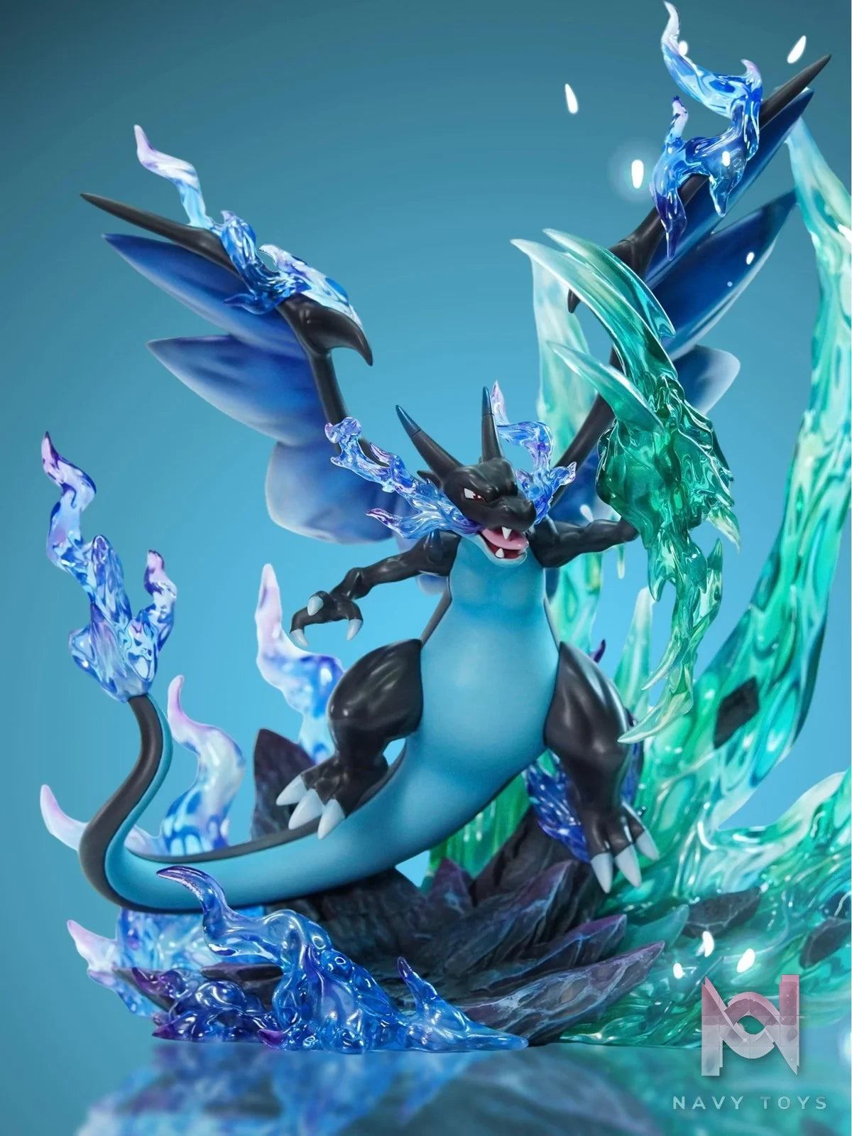 Mega Charizard X - Pokemon - Moonstone x Water Fleet Studio resin statue MoonStone Studio x Water Fleet Studio anime figure