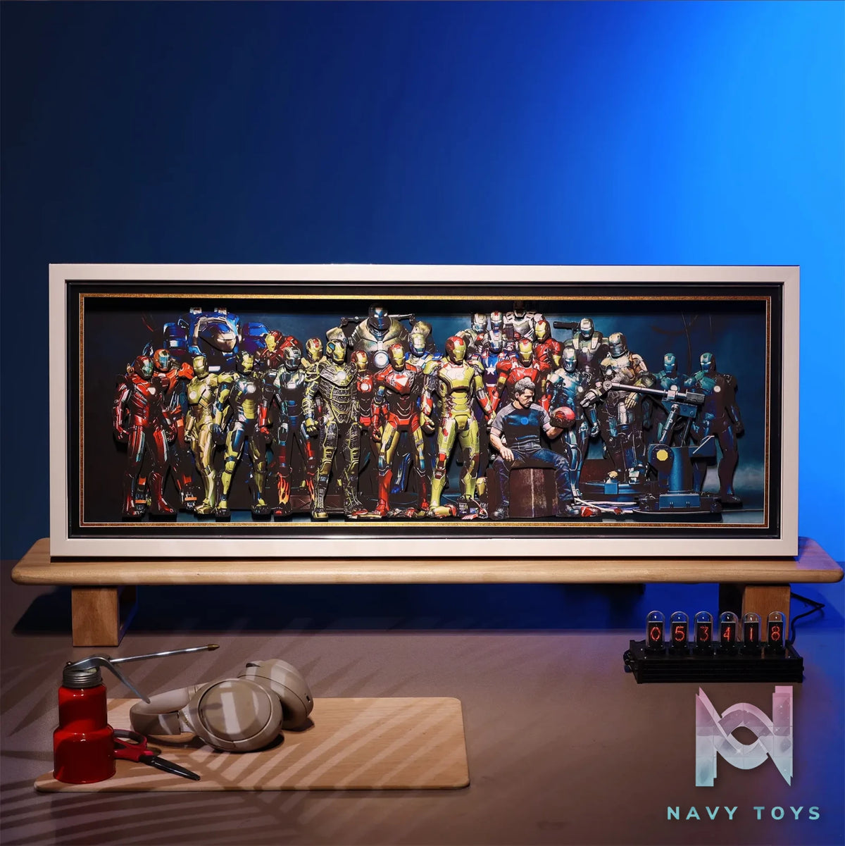 Yu Zhi Jiang Studio – Iron Man Series #4 3D Decorative Painting Marvel