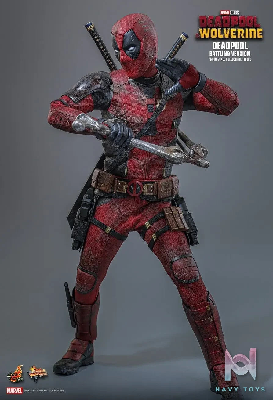 Hottoys – Marvel Deadpool & Wolverine Deadpool (Battling Version) MMS782 (Licensed)