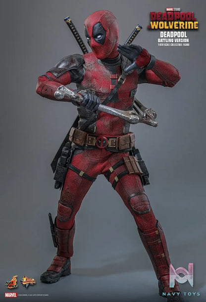 Hottoys – Marvel Deadpool & Wolverine Deadpool (Battling Version) MMS782 (Licensed)