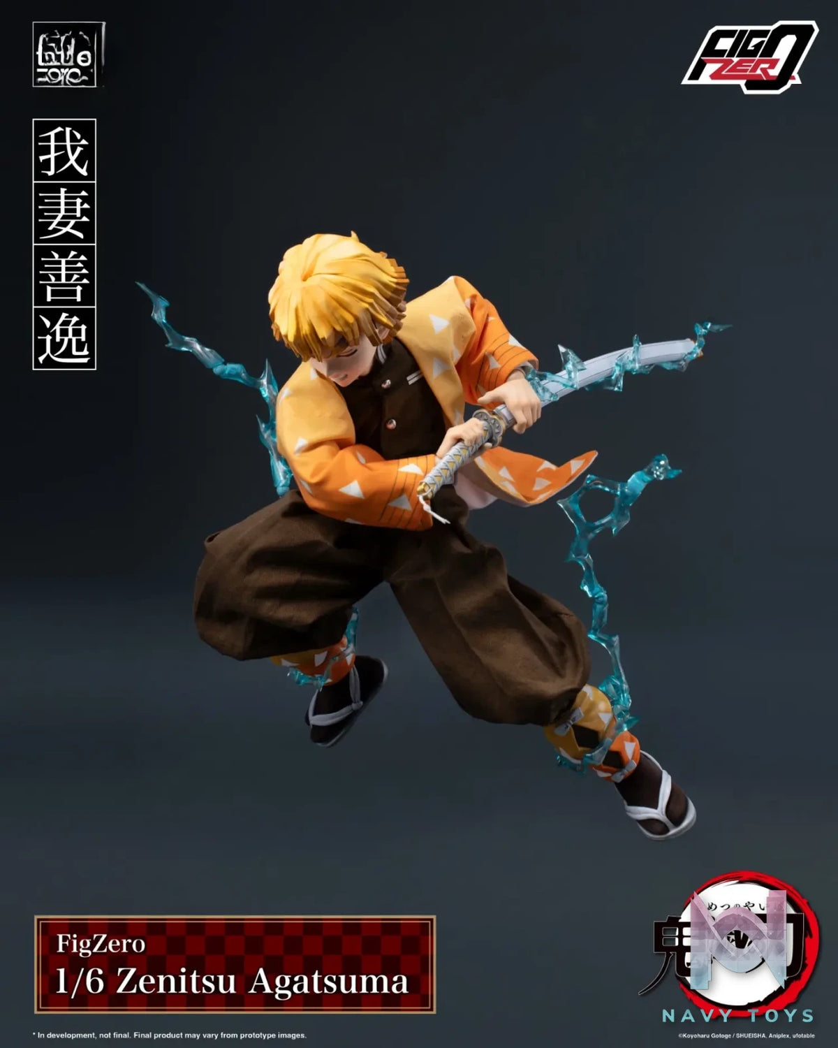 Threezero – Demon Slayer: Kimetsu no Yaiba FigZero 1/6 Zenitsu Agatsuma 3Z06690W0 (Licensed)