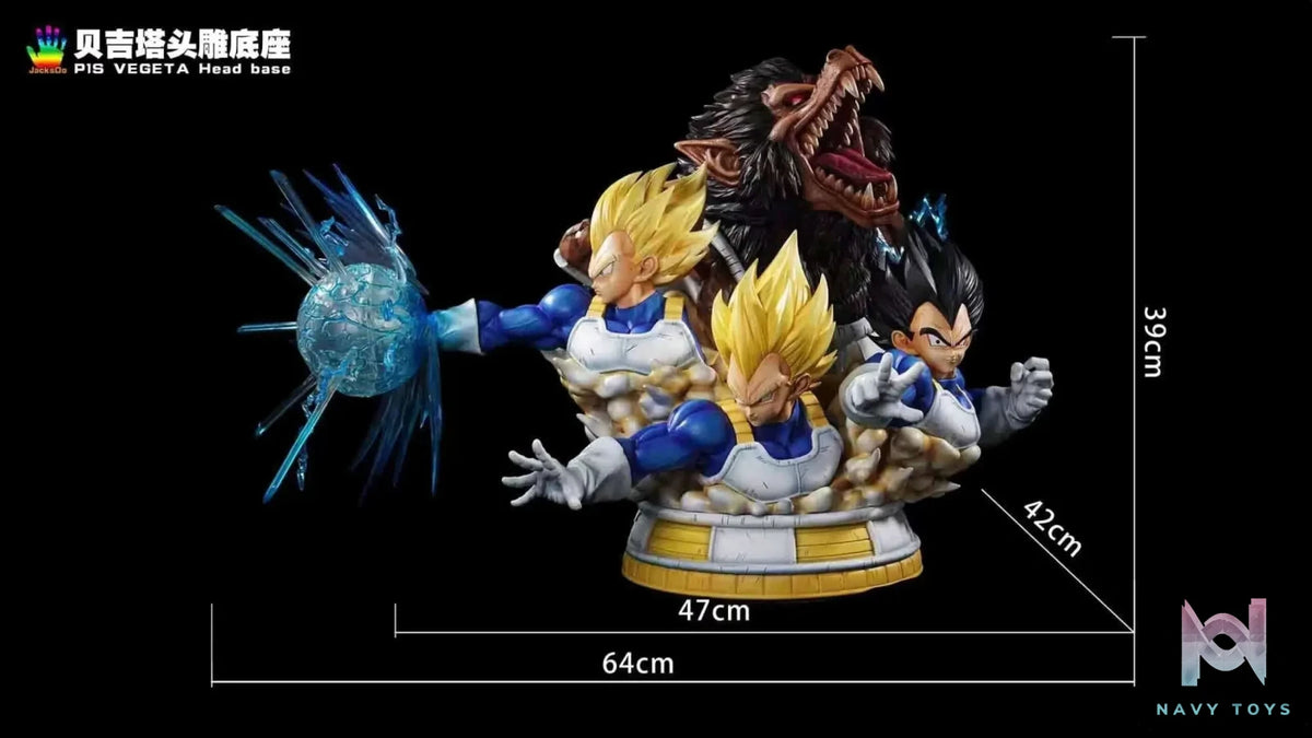 JacksDo Studio – Dragon Ball Vegeta Head Sculpture Base
