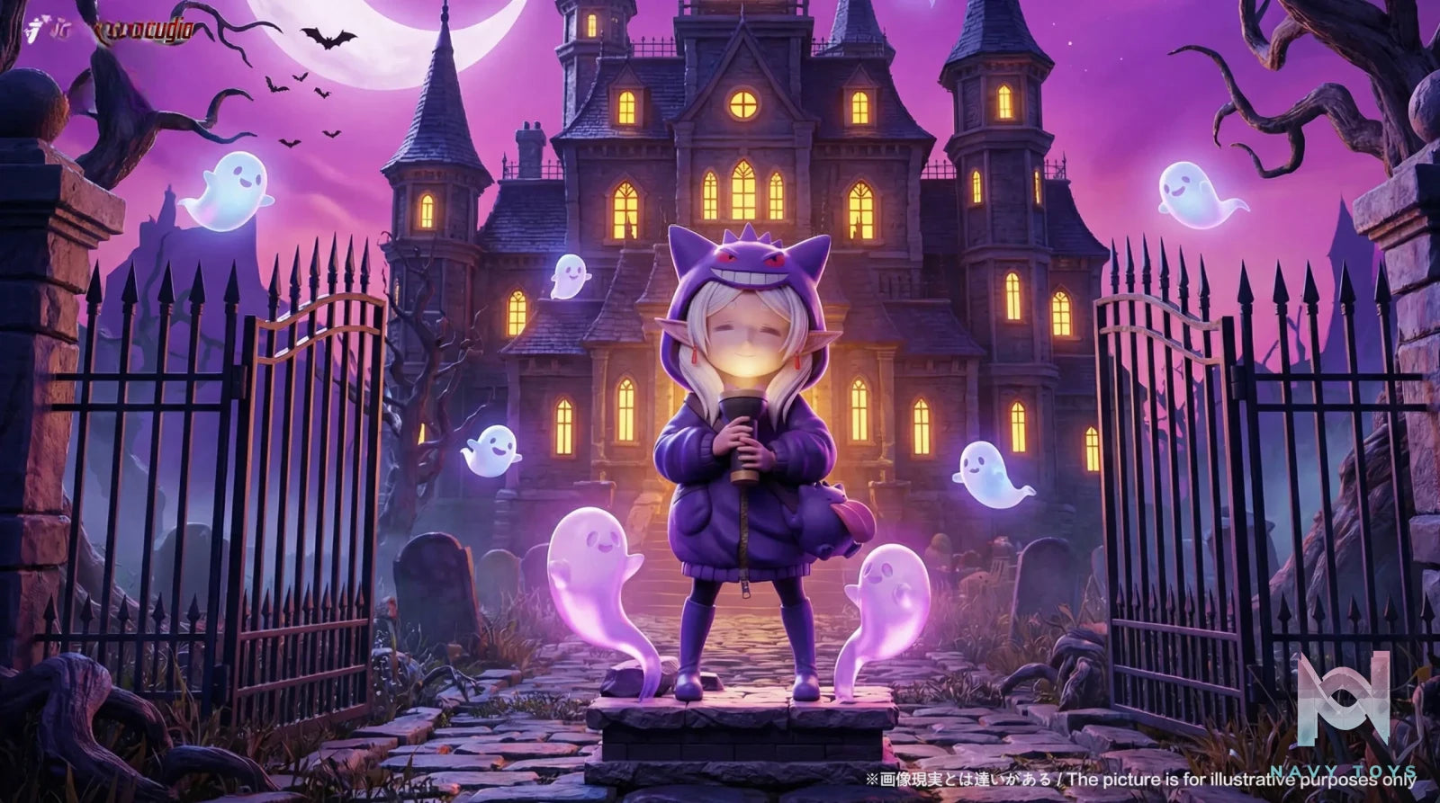 Long Miao Studio X RX Studio – ******* Wearing Gengar Hoodie *******: ********​********​****