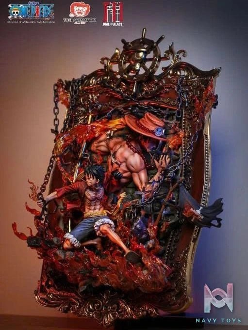 Luffy & Ace - One Piece - Jimei Palace resin statue jimei palace anime figure