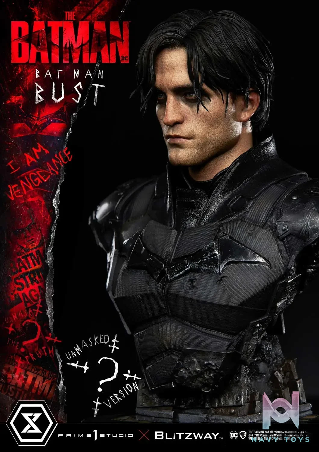 Prime 1 Studio – Premium Bust The Batman (Film) The Batman PBDC-09 PBDC-10 (Licensed)