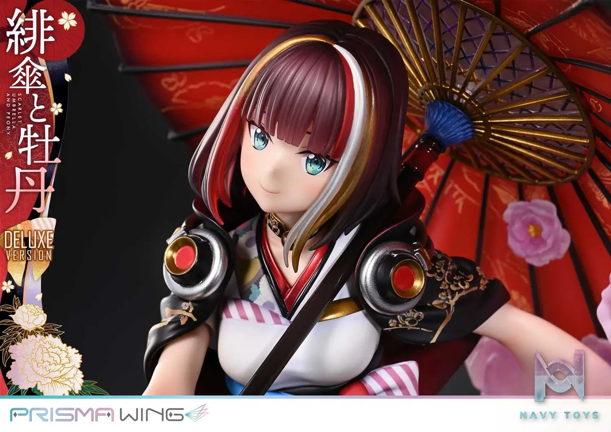 Prime 1 Studio & PRISMA WING Collection – fuzichoco original Illustration Scarlet Umbrella and Peony 1/7 Scale Pre-Painted Figure PWFZCC-01P PWFZCC-01PDX (Licensed)