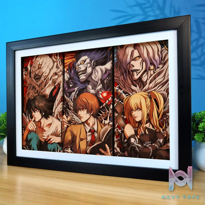 KALA HOME Studio – Death Note Multiple Characters 3Decorative Painting Death Note
