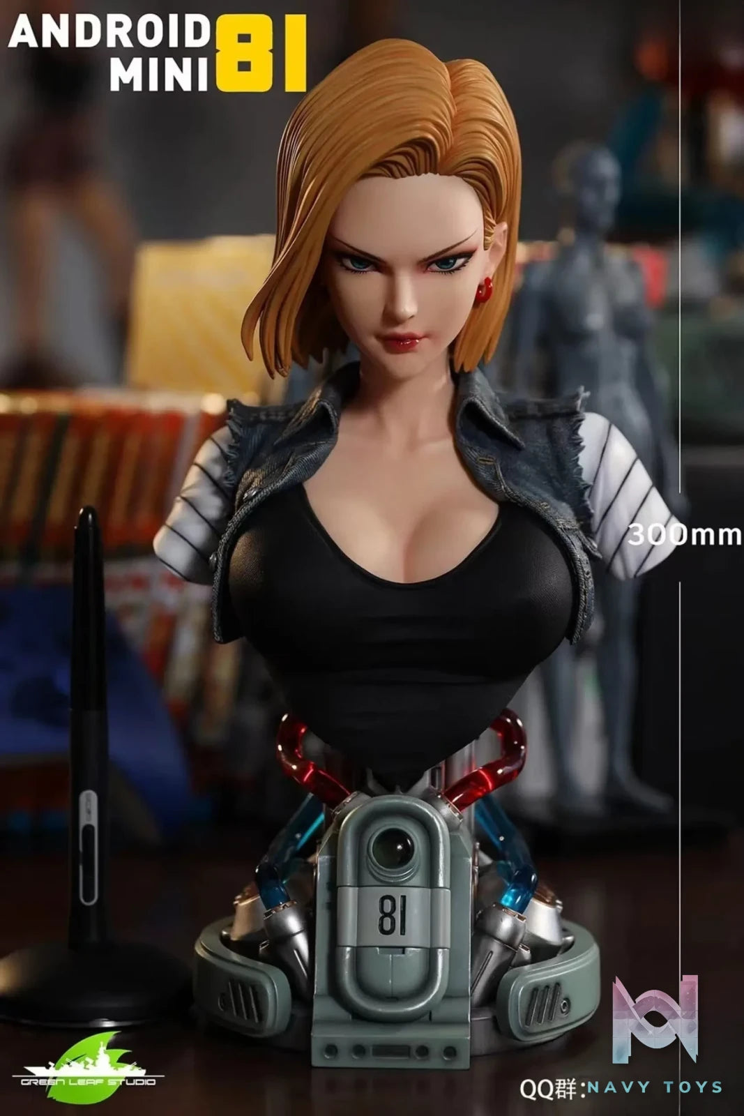 Green Leaf Studio – Dragon Ball Android 18 Bust – Mini Version