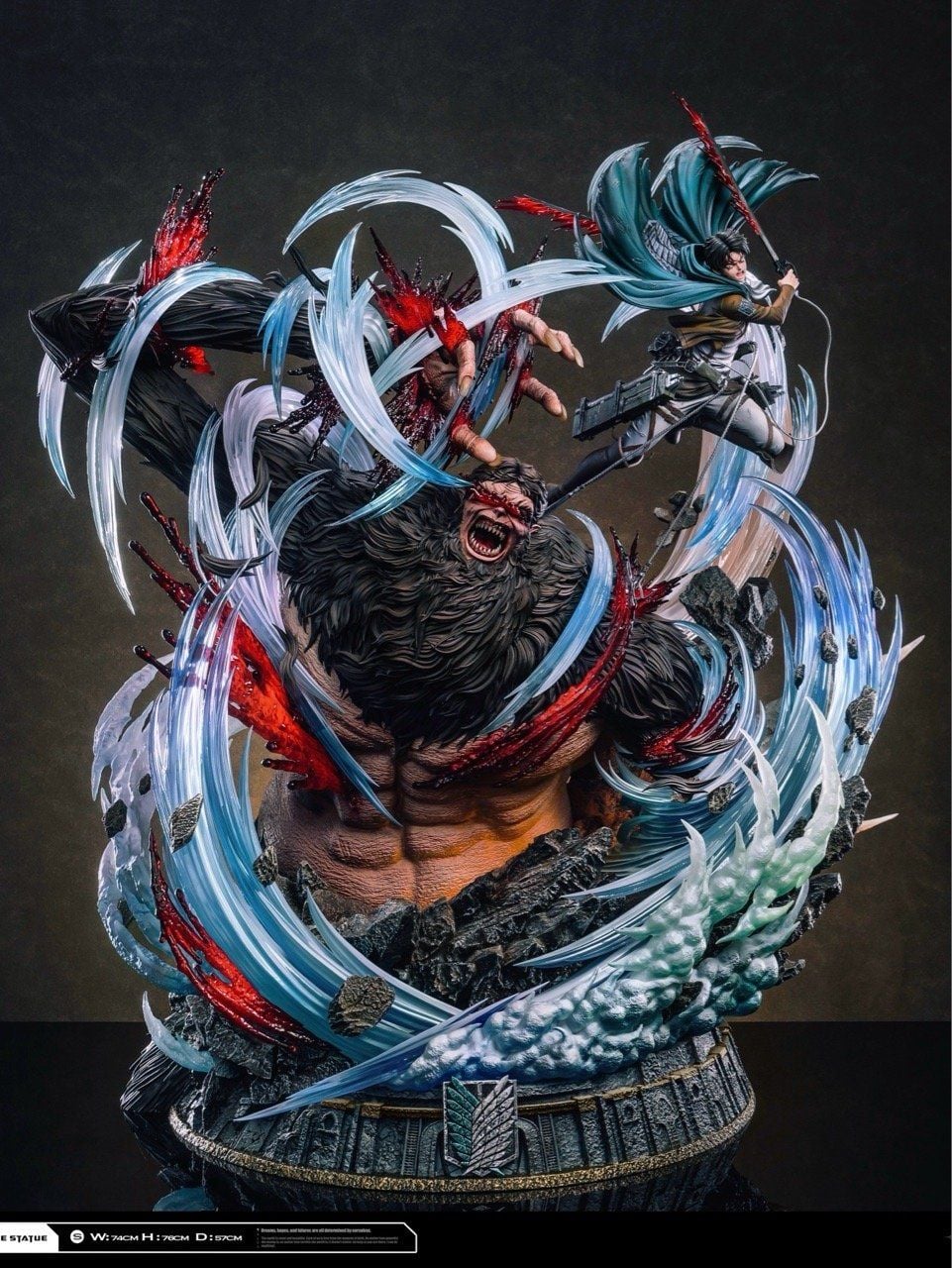 Levi vs Zeke - Attack On Titan - Hertz Studio resin statue Hertz studio anime figure