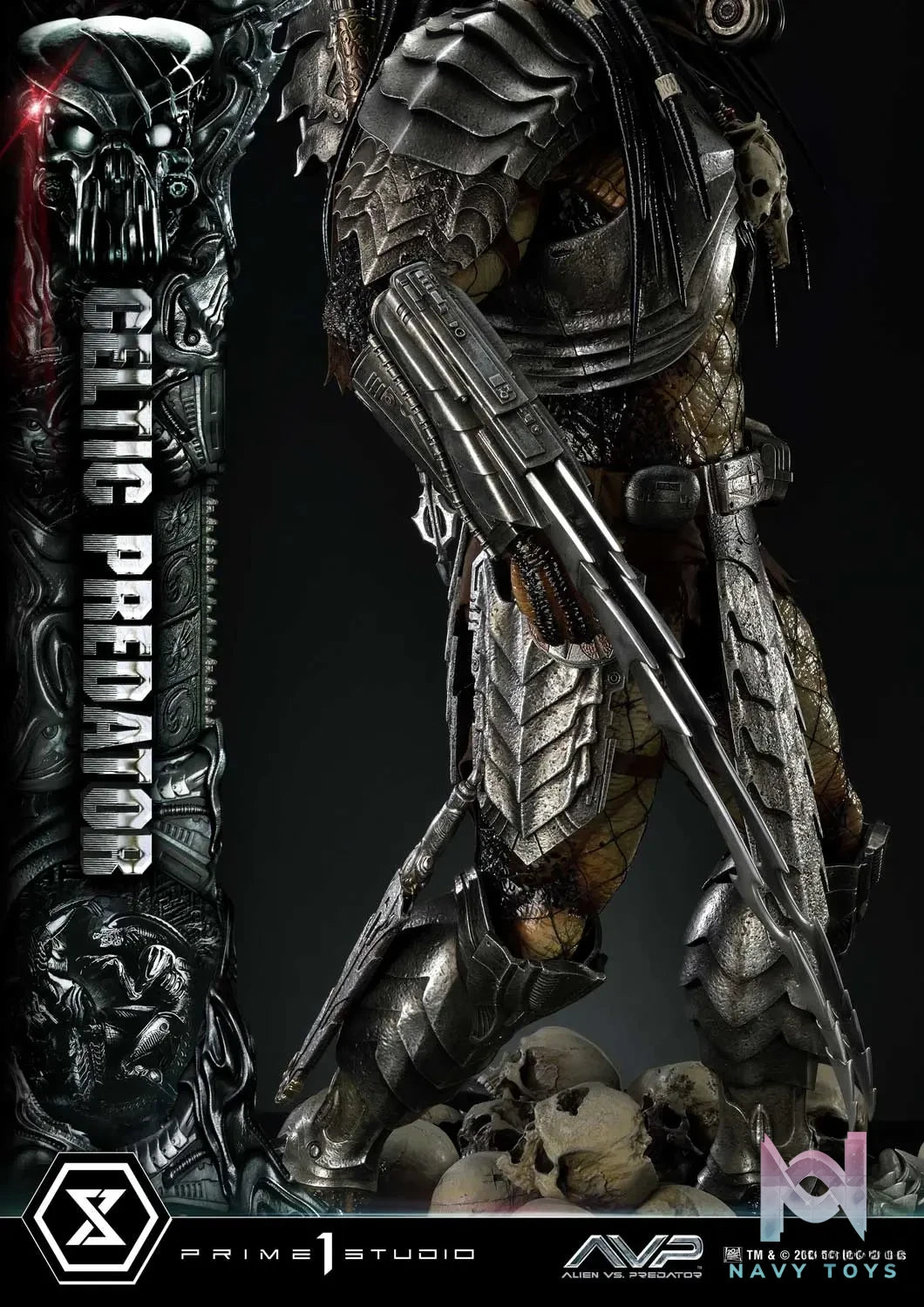Prime 1 Studio Museum Masterline Alien vs. Predator Celtic Predator MMPR-05 MMPR-05S