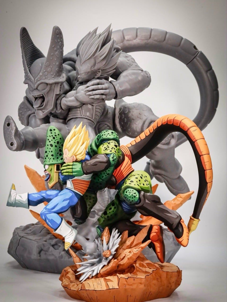 Vegeta vs Cell - Dragon Ball - Boundless Blank Studio resin statue Boundless Blank Studio anime figure