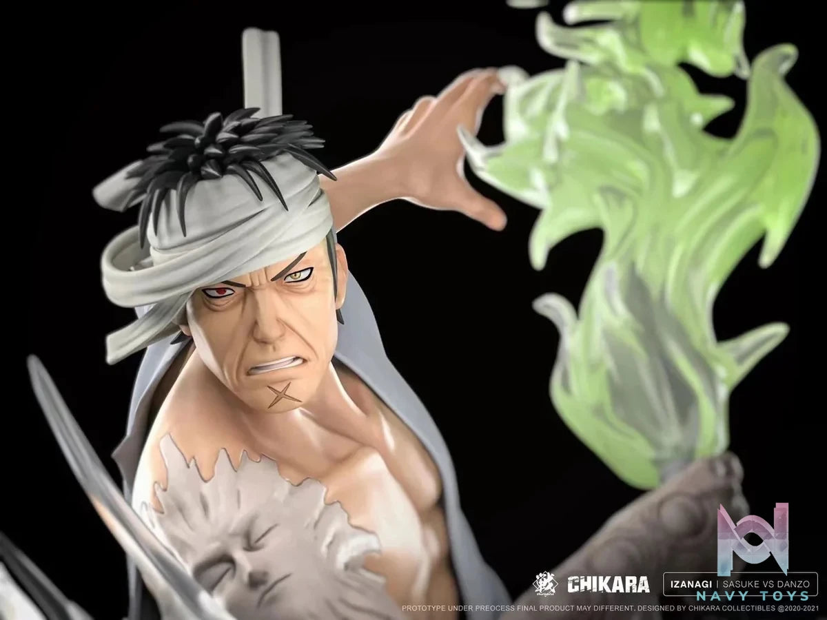 Uchiha Sasuke vs Danzo Shimura resin statue randian studio anime figure