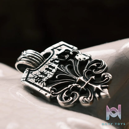 Raven Studio (silver jewelry) – Original Exclusive Medieval Gothic “Glory” Cross Pendant Original