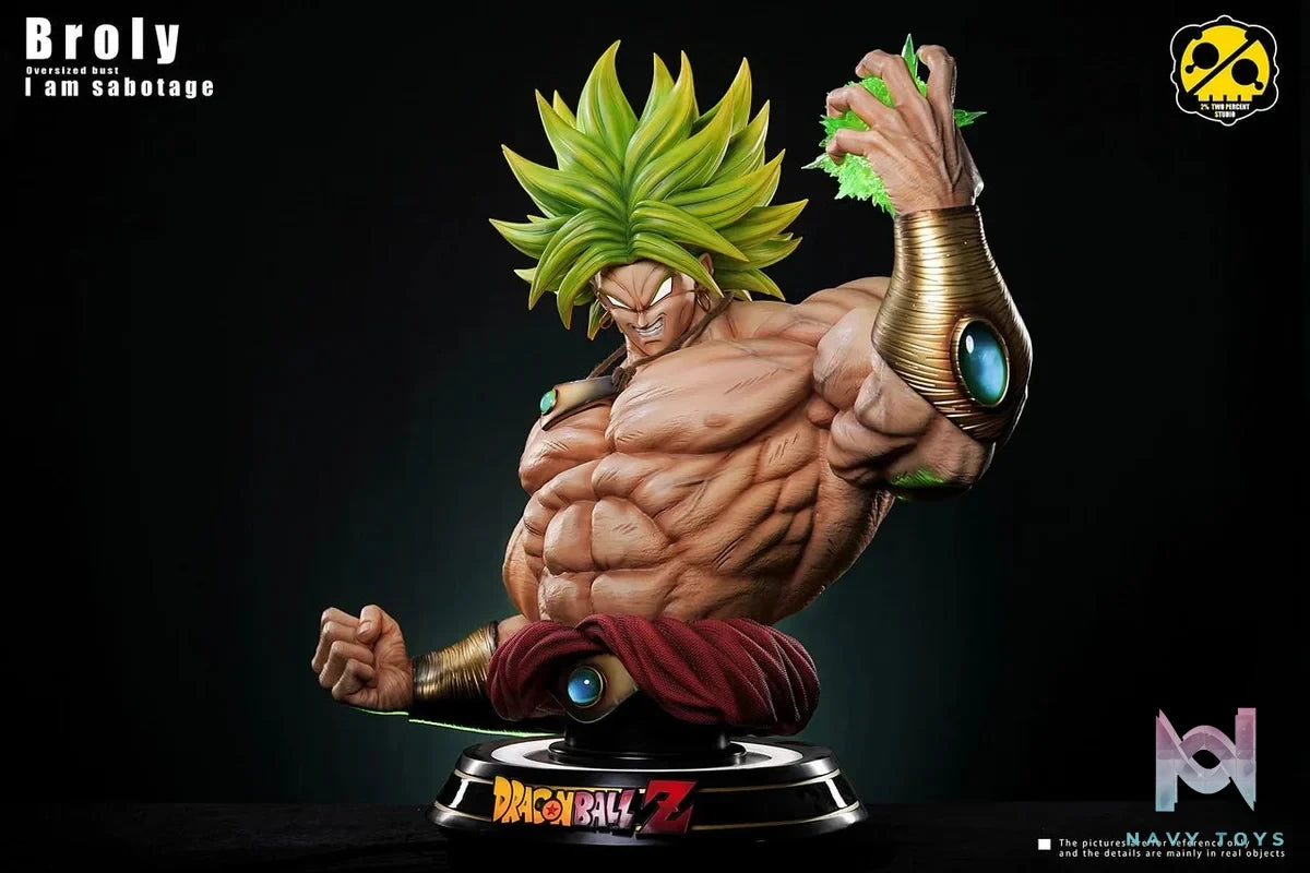 Broly Bust - Dragon Ball - 2% Studio resin statue Navy Toys anime figure