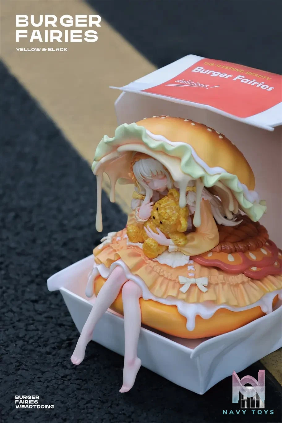 WeArtDoing Studio – Original The Sleeping Beauty-Burger Fairies- Yellow & The Sleeping Beauty-Burger Fairies-Black (Licensed)