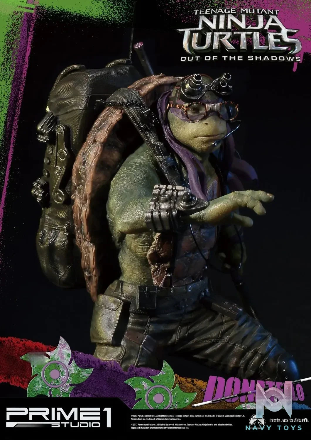 Prime 1 Studio – Premium Masterline Teenage Mutant Ninja Turtles: Out of the Shadows (Film) Donatello PMTMNT-05 (Licensed)
