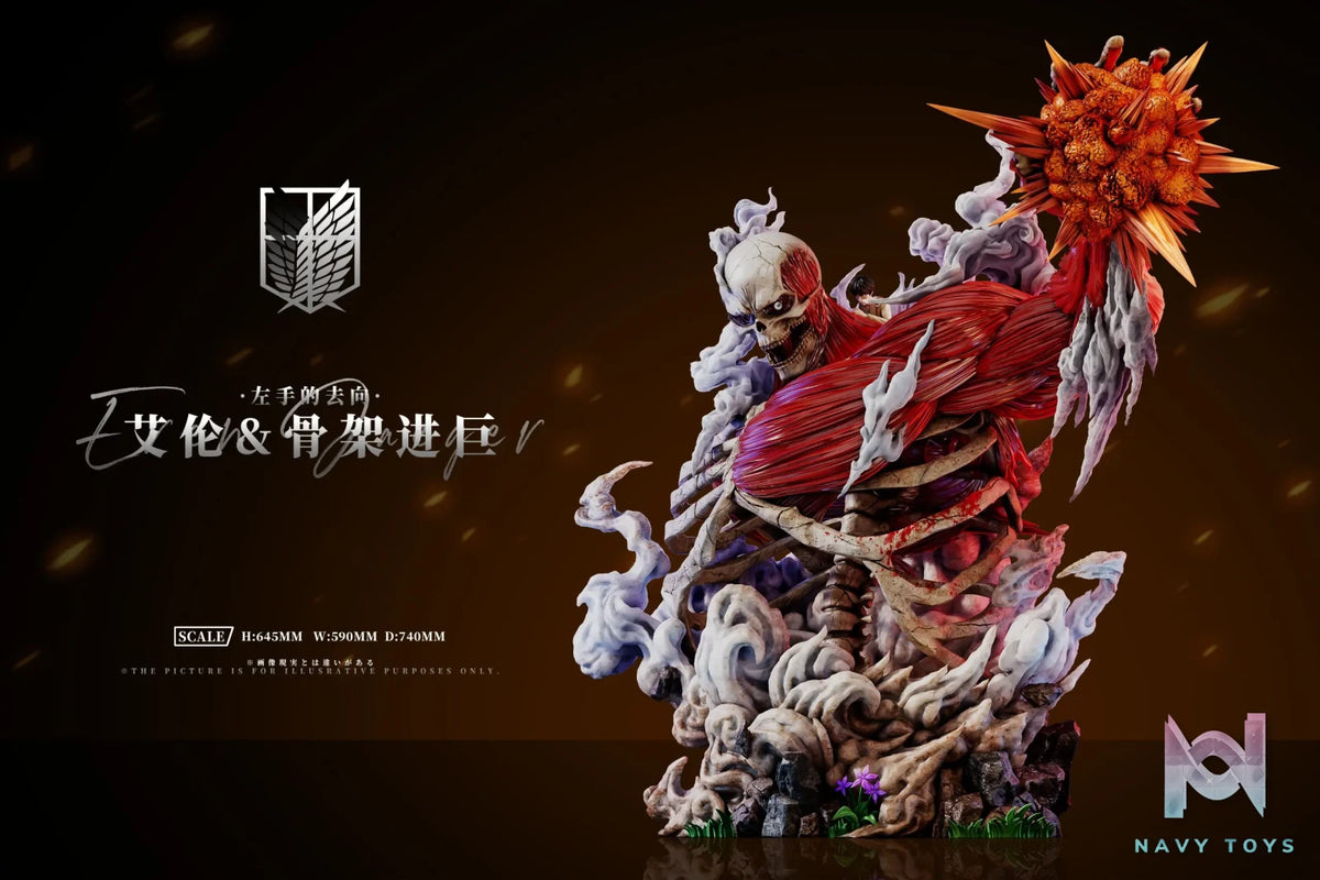 AZ Studio – Attack on Titan Where the Left Hand Goes: Eren & Skeleton Attack Titan