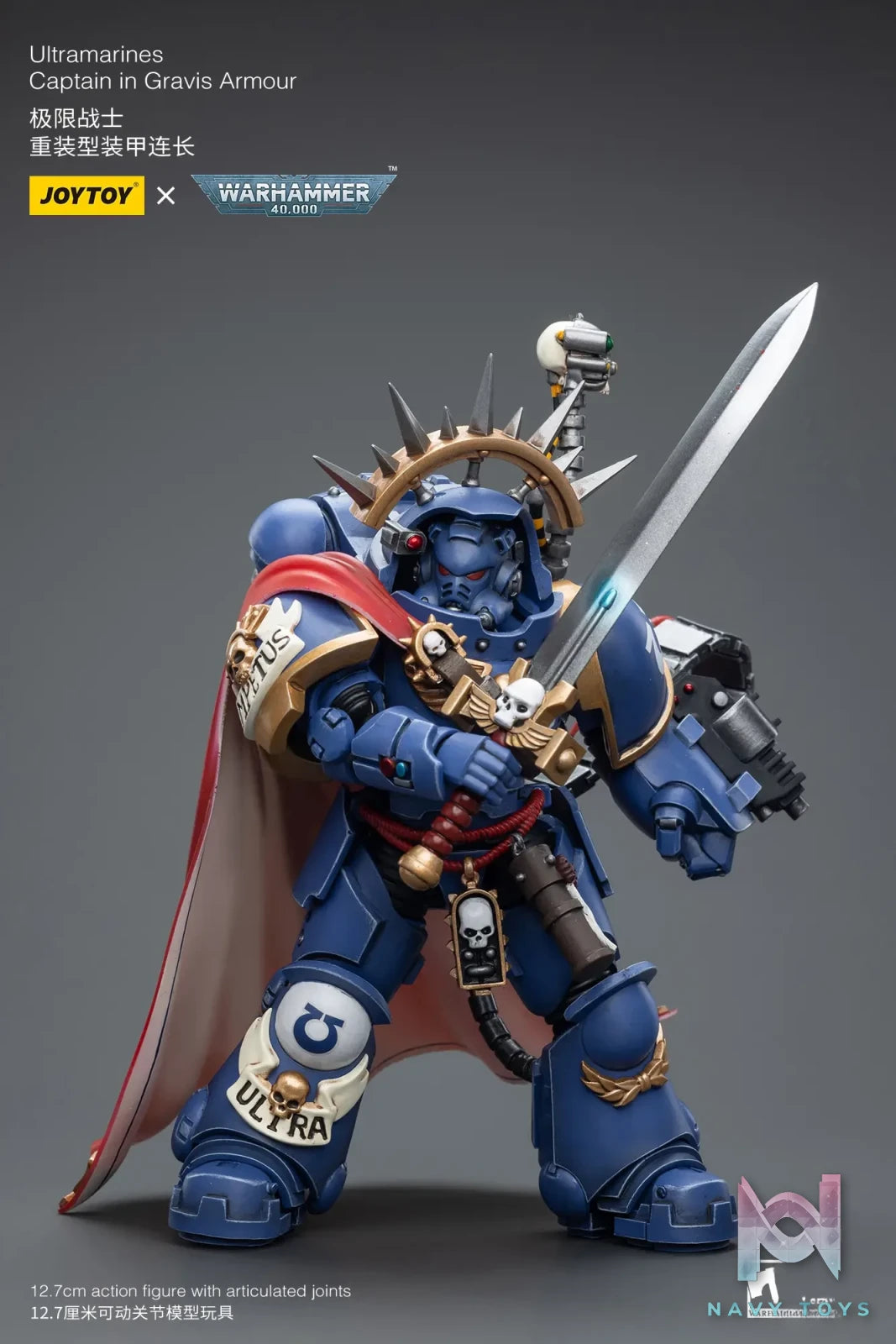 JOYTOY – Ultramarines Captain in Gravis Armour JT7745 (Licensed)