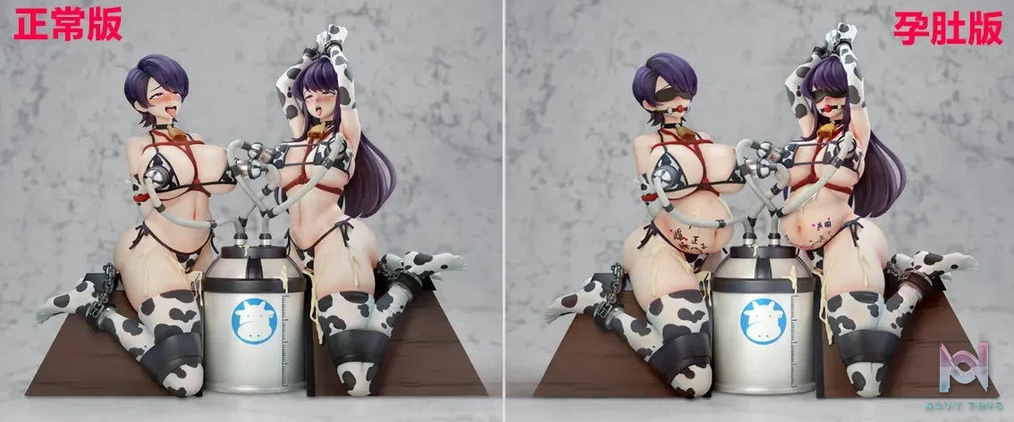 Meat Studio – The Komi Mother and Daughter Bound and Lactating on a Wooden Horse Komi Can’t Communicate